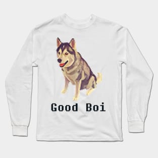 Good Boi Pixelart Long Sleeve T-Shirt